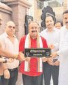 Sanskrit Nameplate Installed at MLA Vikram Randhawa's Residence on the Occasion of Sanskrit Month2