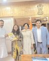 Mahant Rohit Shastri Meets DIPR Director Shreya Singhal; Presentation of Annual Magazine "Kartavya Marg" Galaxy News