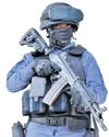 Breaking barriers in blue uniform Breaking barriers in blue uniform1