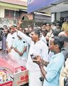 Activists stage protest in front of bank with couple's bodies in Thiruvananthapuram NF Times