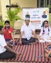 International Yoga Day Celebrated at Ambaguda Govt School NF Times
