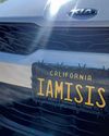 'IAMISIS' plate pulled, but owner says it's just her name Los Angeles Times