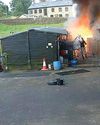 Fire safety advice after yard in flames within minutes