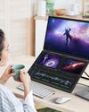 UPERFECT DELTA MAX TOUCH: ADJUSTABLE FOLDING DUALSCREEN 18.5-INCH HD PORTABLE MONITOR Macworld