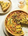 Courgette, feta and broad bean quiche8