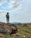 DAVID MAPHISA surveys his mountain kingdom (without binoculars)